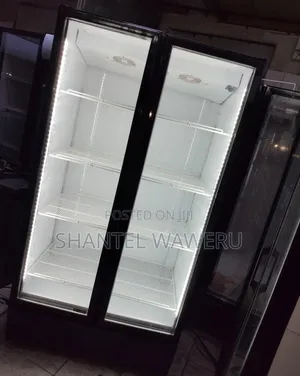 2 Door Fridge Glass Display Refrigerator