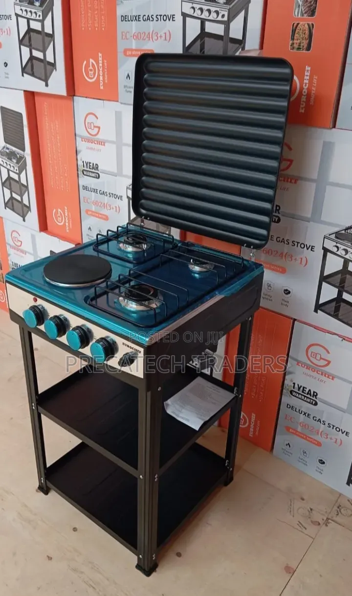 Eurochef 3+1 Standing Cooker – Gas & Electric