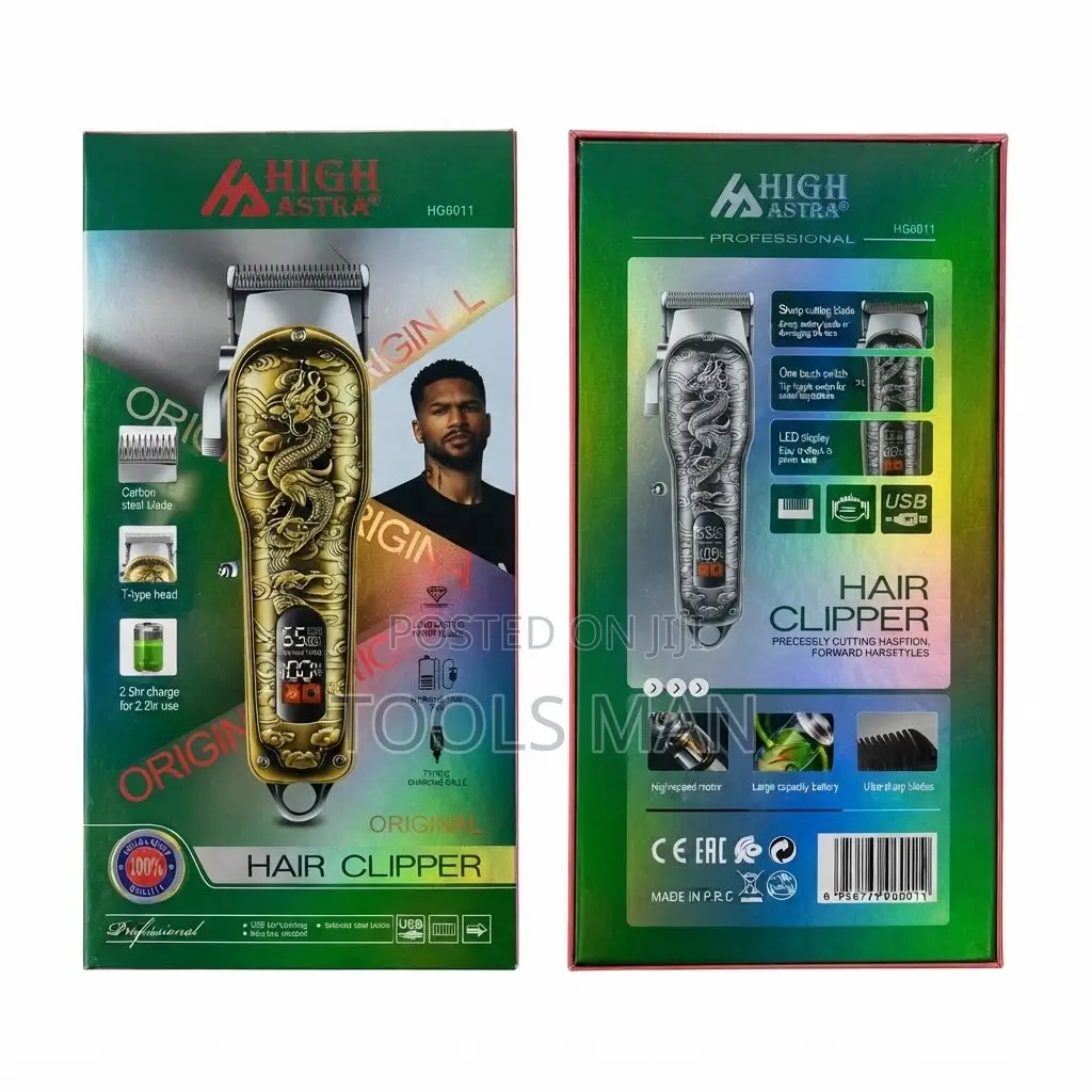 Rechargeable Professional Hair Clipper Gold Cordless High Astra HG6011