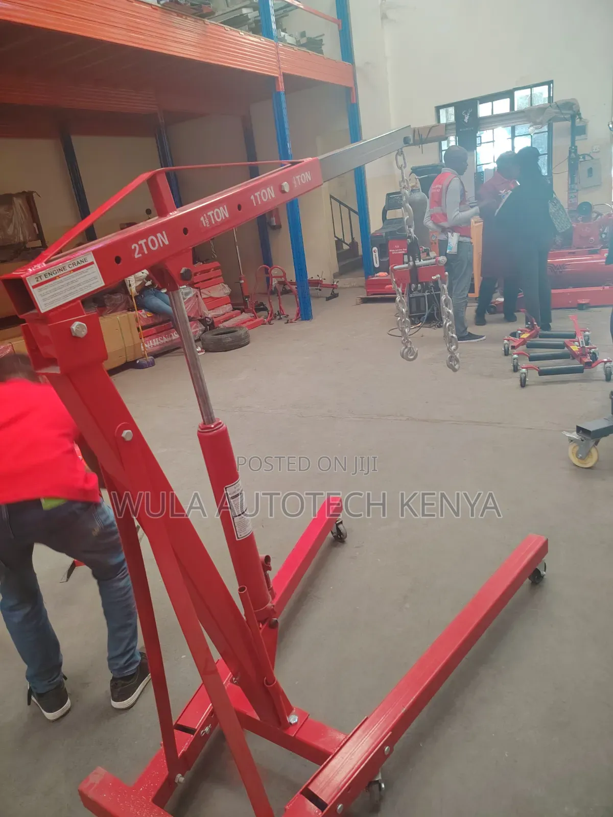 Heavy Duty Steel Hook With Safety Chain Engine Crane Hoist Sunshine