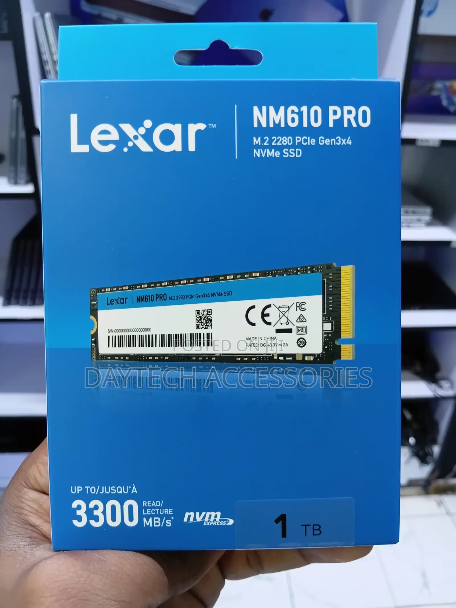 Lexar NM610 PRO 1TB M.2 2280 NVMe PCIe High‐Speed Internal SSD