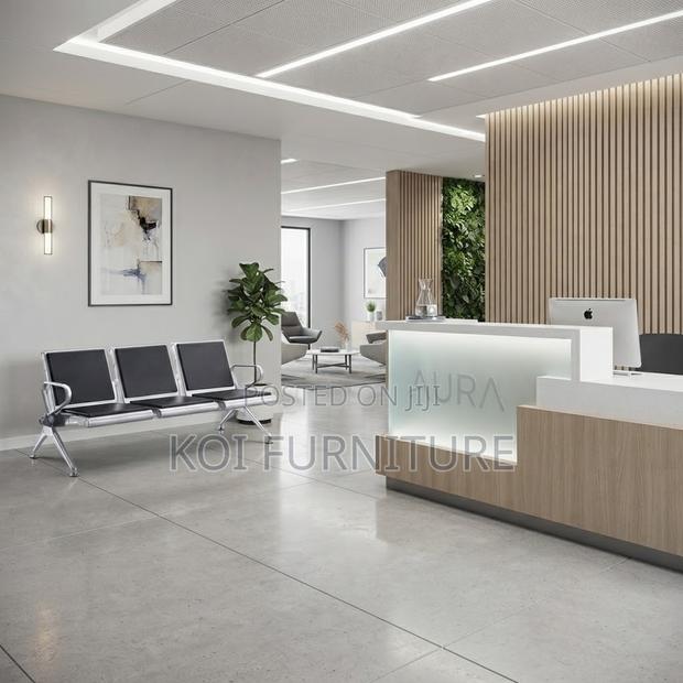 Office Bench; Three Seaters Metallic Supportive Reception Bench - thumbnail 4
