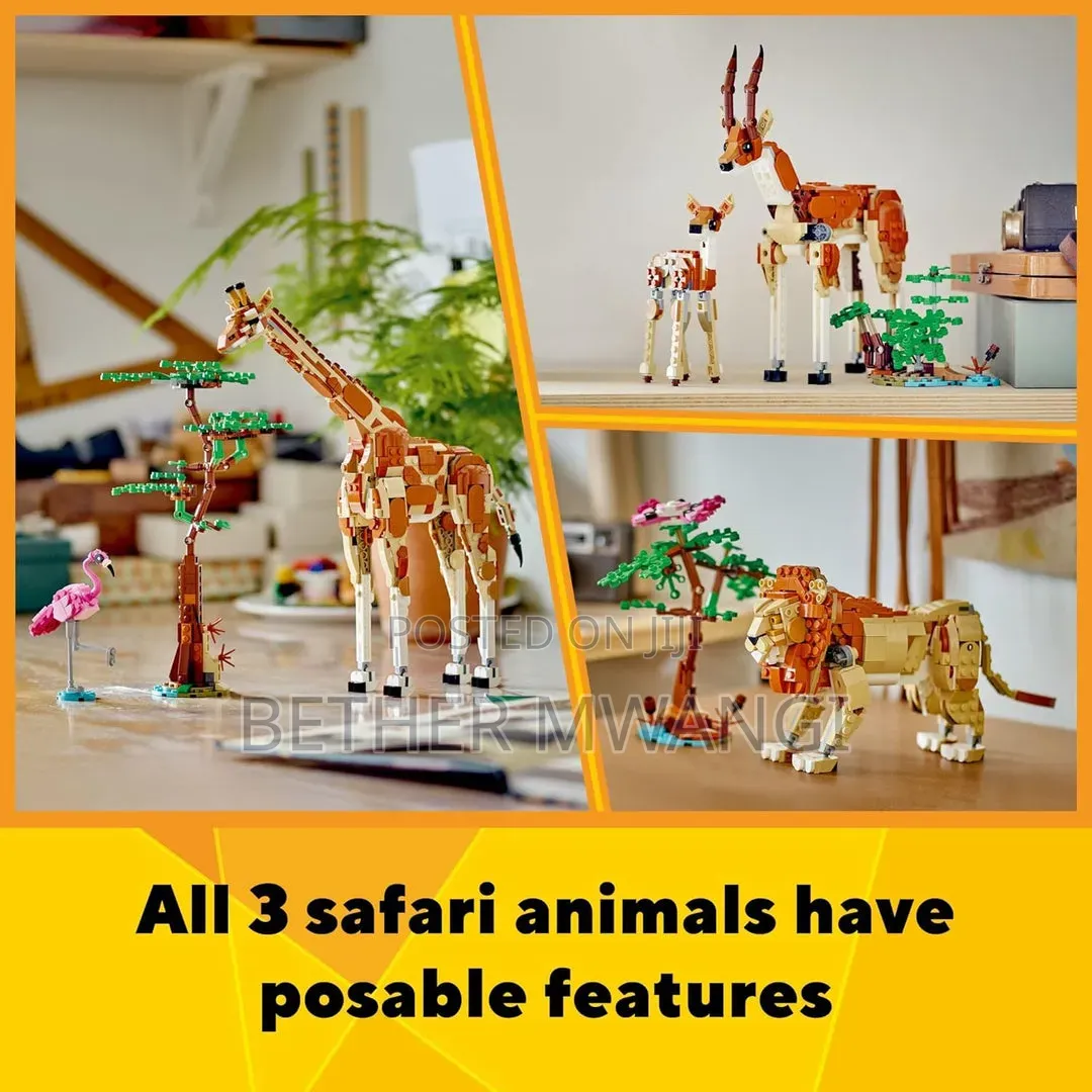 Creator 3 in 1 Wild Safari Animals in Kenya