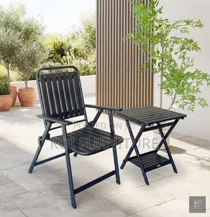 Home Chairs; Black Folding Gardens Chair