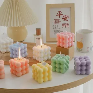 Cube Bubble Scented Candle – Decorative Home Décor Candle