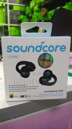 Soundcore C50i Clip on Earbuds With Powerful Bass