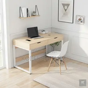 Office Desk; Dual Drawers Home Office Workspaces Desk