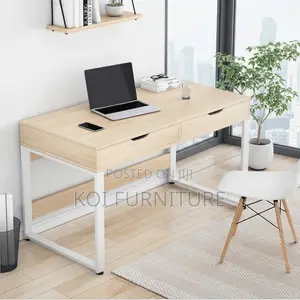 Office Desk; Dual Drawers Home Office Workspaces Desk