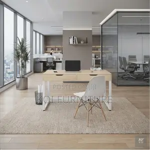 Office Desk; Dual Drawers Home Office Workspaces Desk
