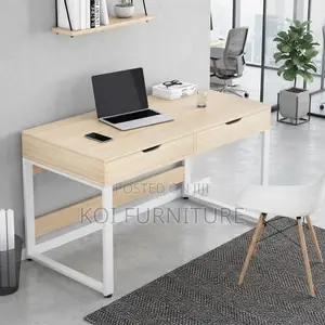 Office Desk; Dual Drawers Home Office Workspaces Desk