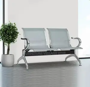 Office Bench; 2-Seater Steel Reception Waiting Bench