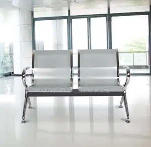 Office Bench; 2-Seater Steel Reception Waiting Bench