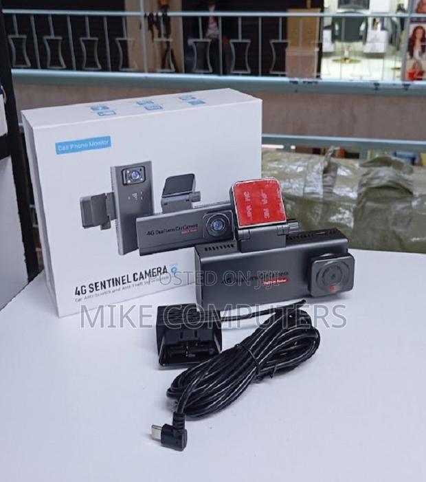 Dual Lens 4G Car Dash Cam – GPS Navigation & Night