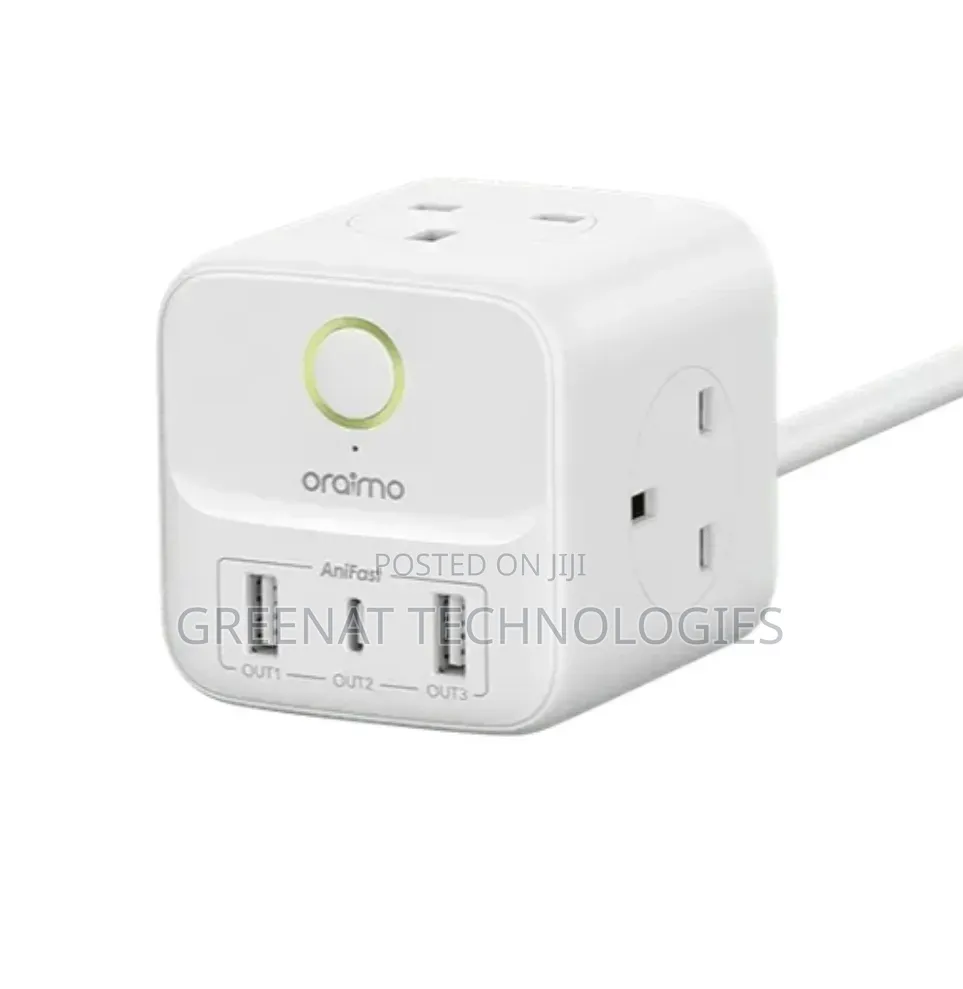 Oraimo PowerHub 2 1.5M 6-in-1 Power Cube