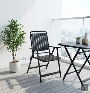 Home Chairs; Black Outdoor Metallic Gardens Chairs