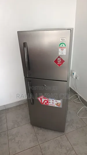 Ramtons 196L Double Door Fridge - Stainless Steel (No-Frost)
