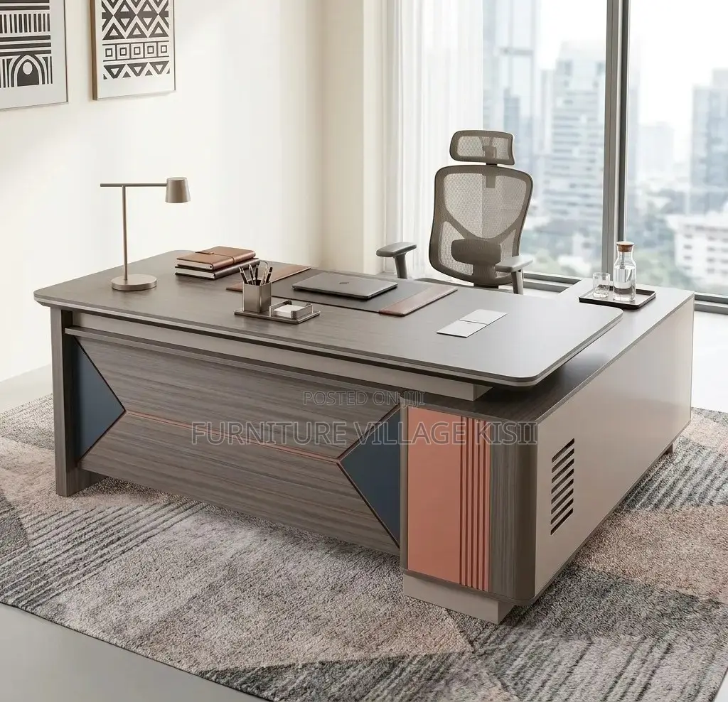Office Desk; Modern Executive L-Shaped Office Desk160cm
