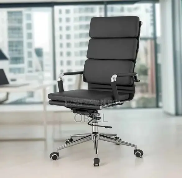 Office Chair : PU Leather Office Chair High-Back Swivel