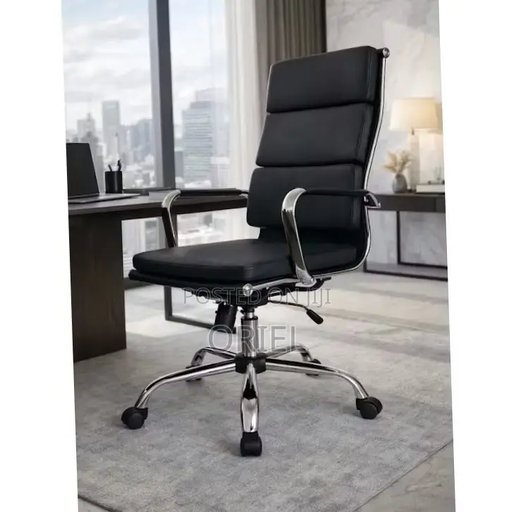 Office Chair : PU Leather Office Chair High-Back Swivel
