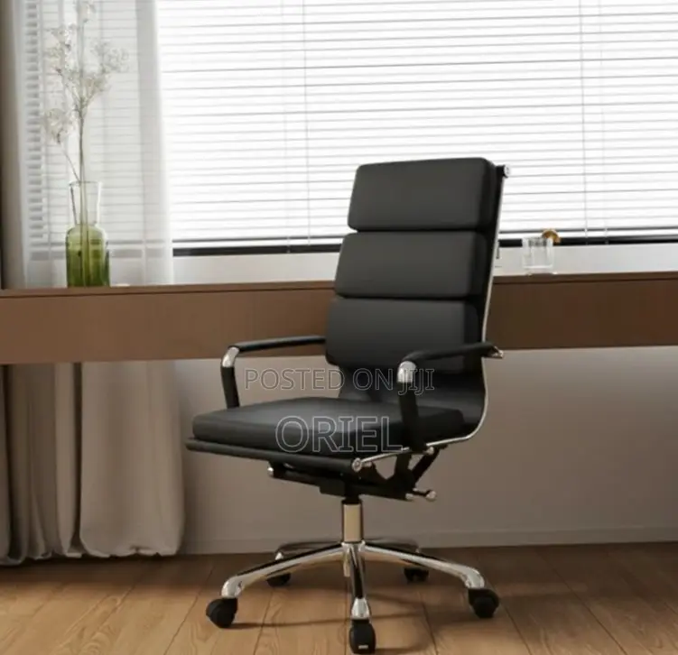 Office Chair : PU Leather Office Chair High-Back Swivel