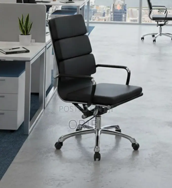 Office Chair : PU Leather Office Chair High-Back Swivel