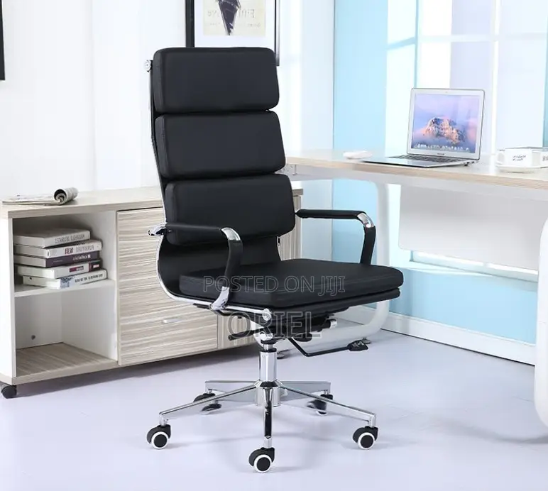 Office Chair : PU Leather Office Chair High-Back Swivel