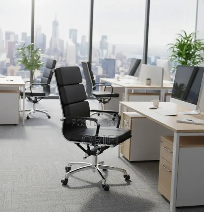 Office Chair : PU Leather Office Chair High-Back Swivel