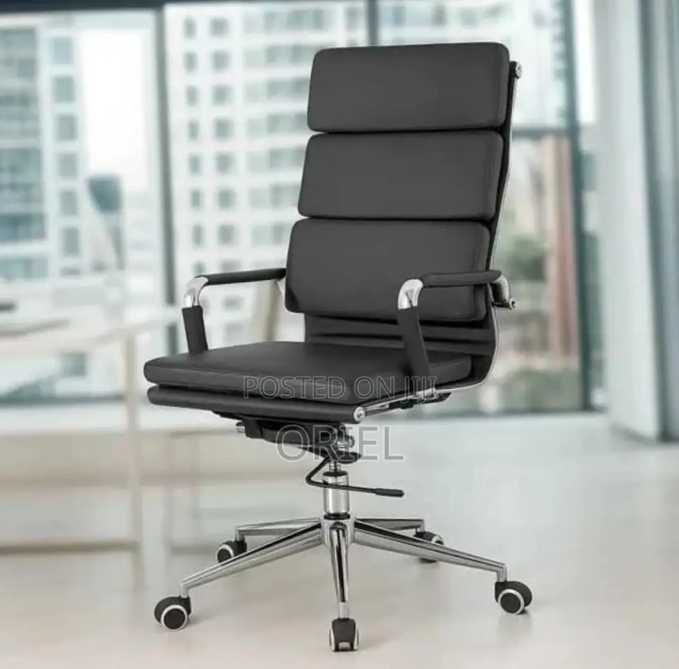 Office Chair : PU Leather Office Chair High-Back Swivel