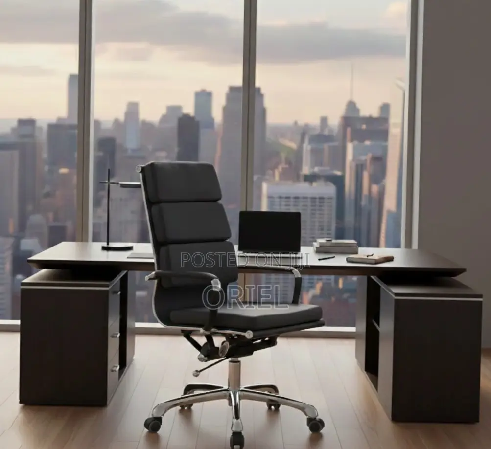 Office Chair : PU Leather Office Chair High-Back Swivel