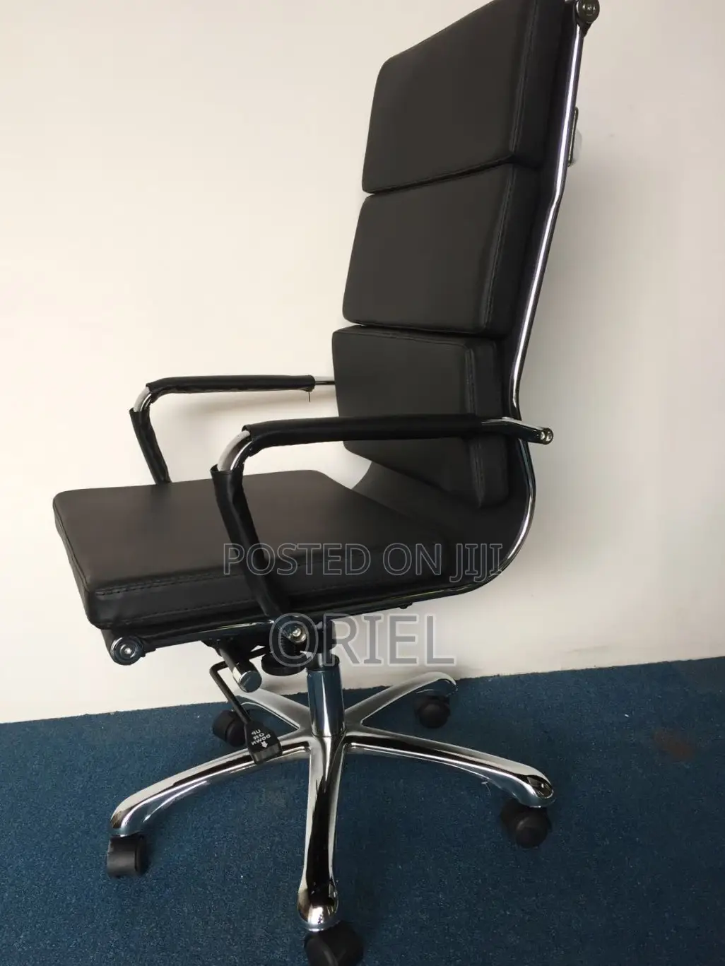 Office Chair : PU Leather Office Chair High-Back Swivel