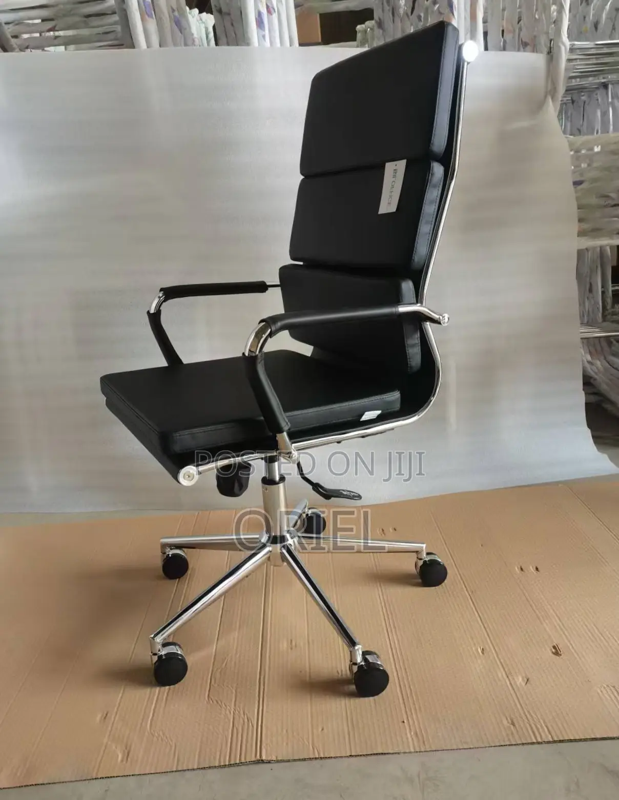 Office Chair : PU Leather Office Chair High-Back Swivel