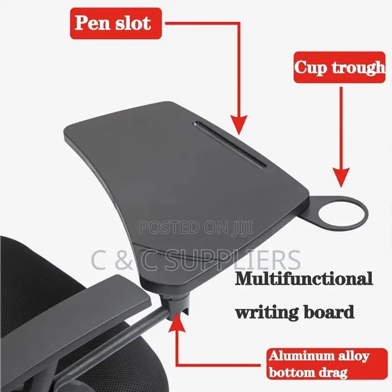 Black Folding Homework Chair With Pad