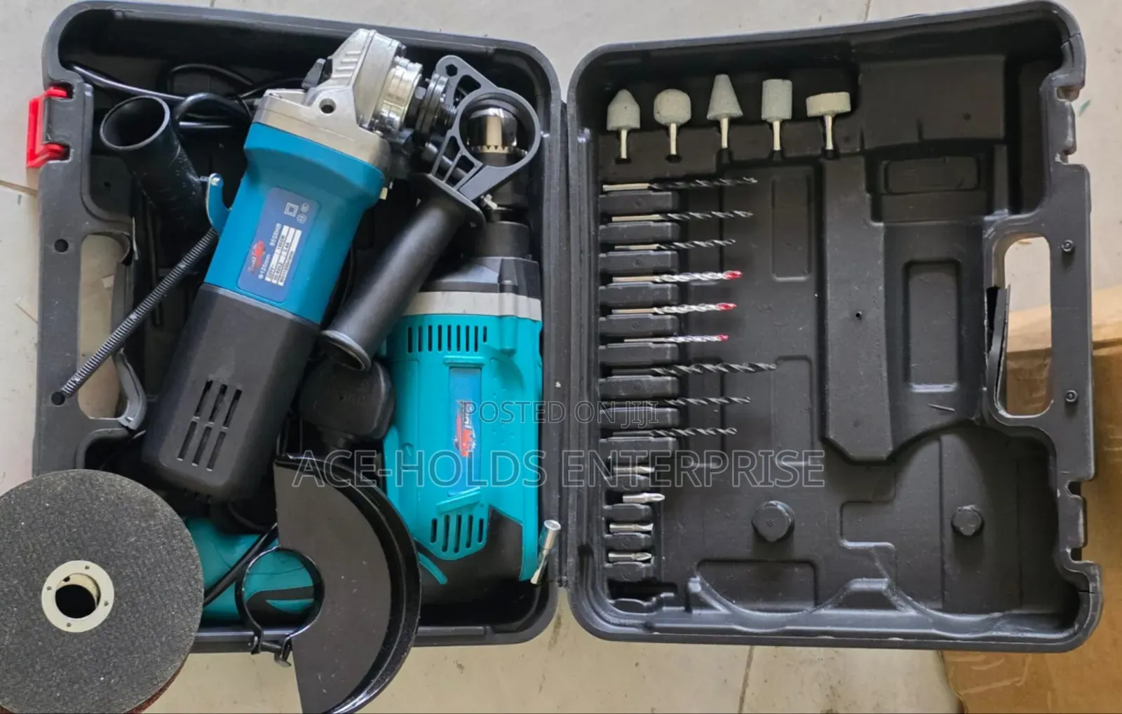 Toolmax Drill + Grinder Combo – 2-in-1 Power Tool Set
