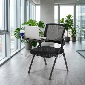 Black Folding Homework Chair With Pad