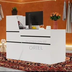 Office Desk : White Reception Desk