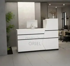 Office Desk : White Reception Desk