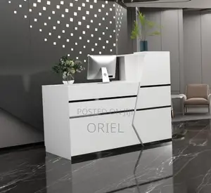 Office Desk : White Reception Desk