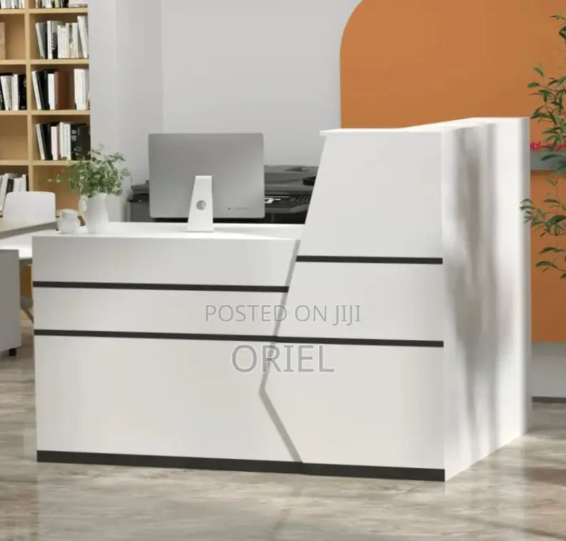 Office Desk : White Reception Desk