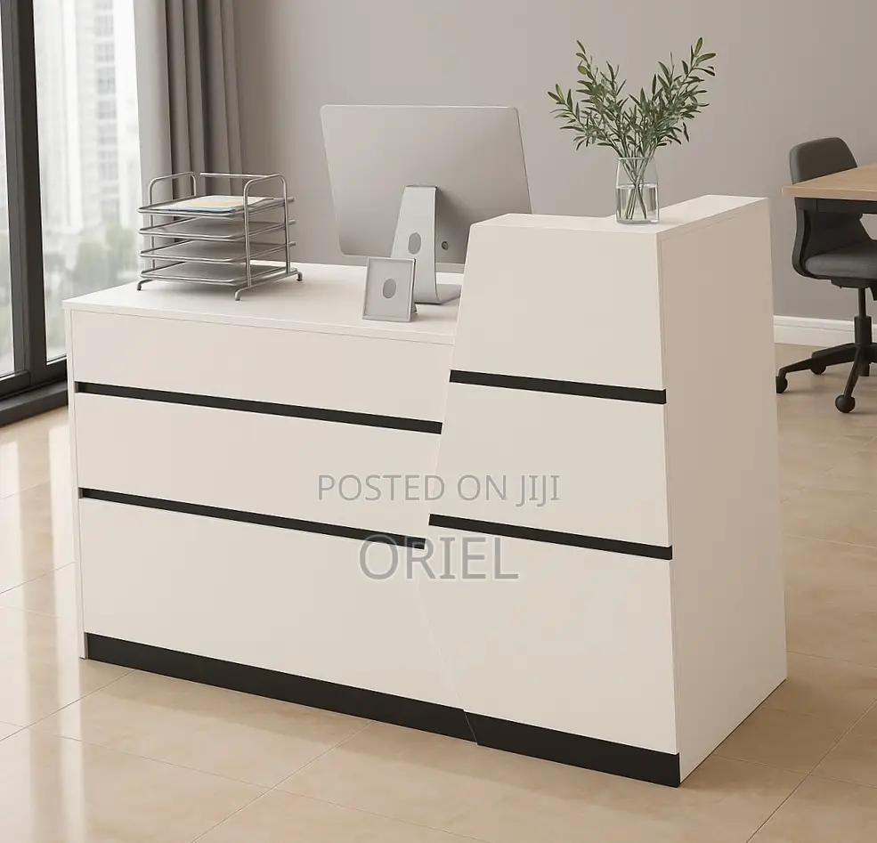 Office Desk : White Reception Desk