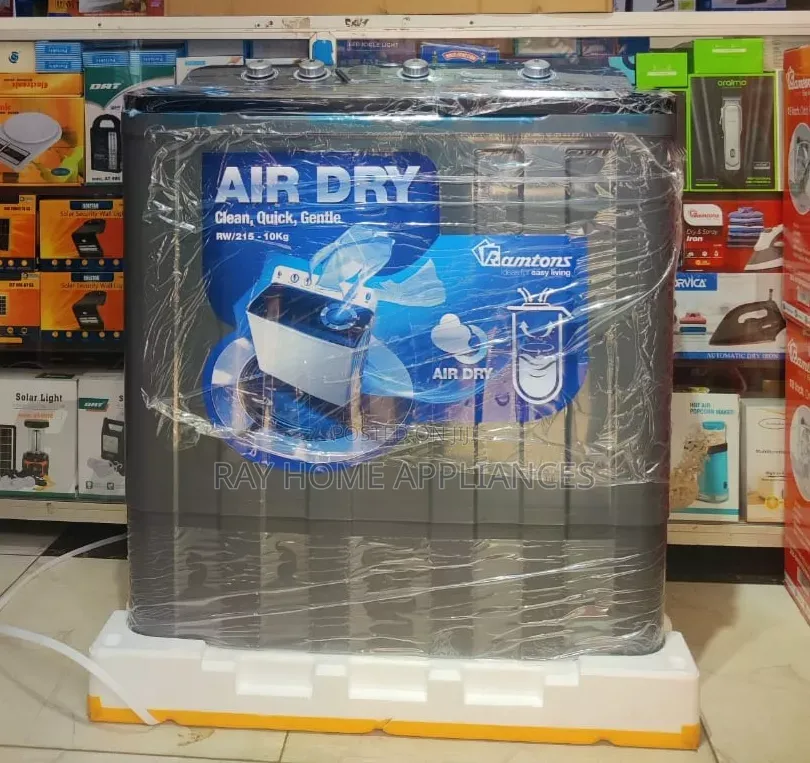 10kgs Ramtons Washing Machine Twin Tub With Air Dryer RW215