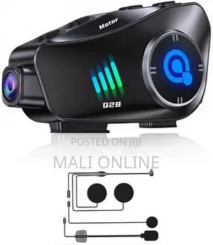 Motorcycle Helmet Bluetooth Headset 1080P HD Camera 32GB Expandable