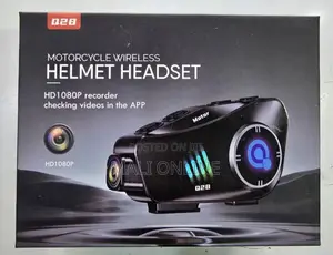 Motorcycle Helmet Bluetooth Headset 1080P HD Camera 32GB Expandable