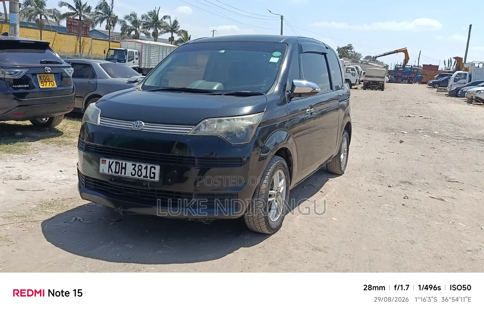 Toyota Spade 2015 Black
