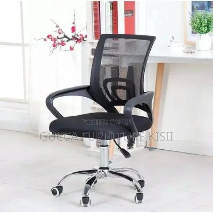 Office Chair; Clerical Medium-Back Mesh Office Chair