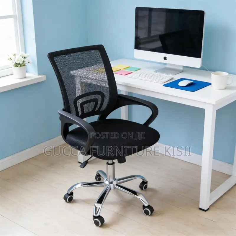 Office Chair; Clerical Medium-Back Mesh Office Chair