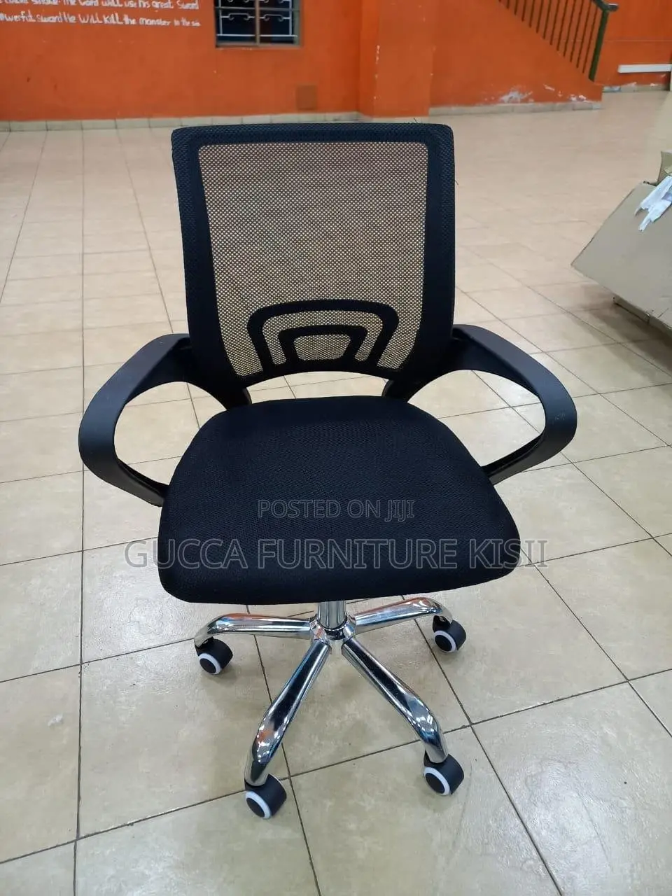 Office Chair; Clerical Medium-Back Mesh Office Chair