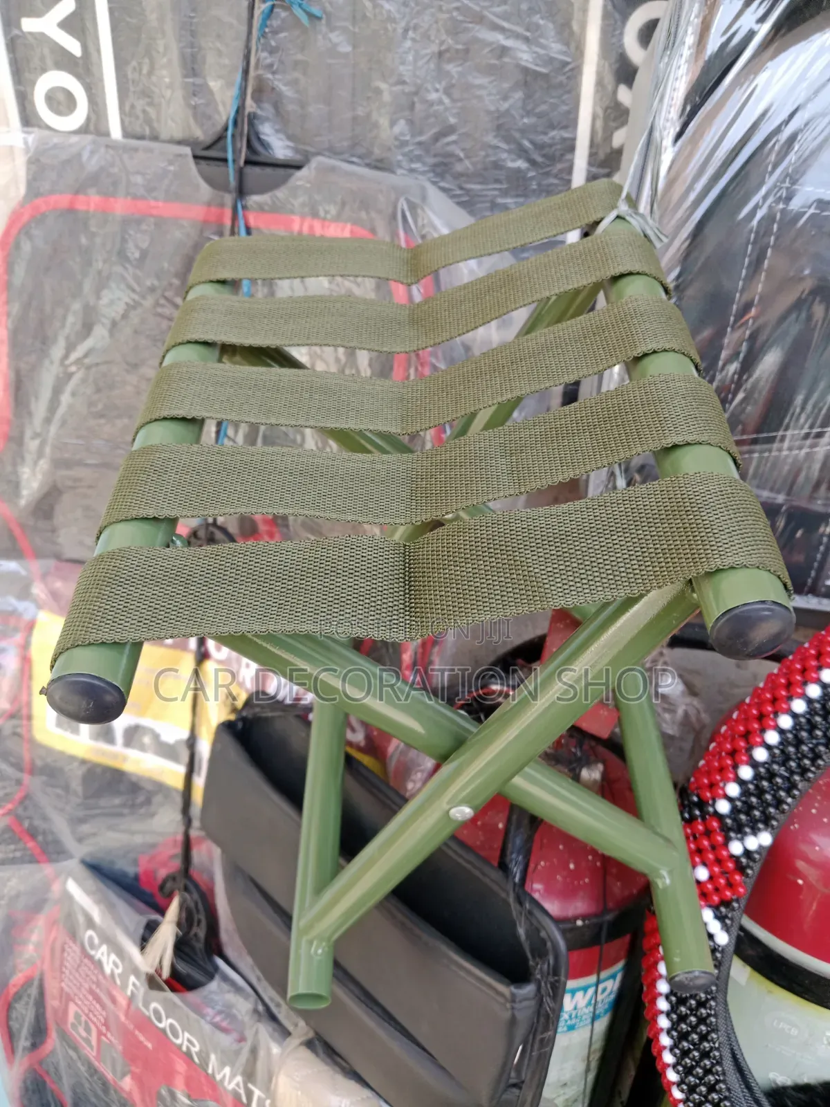 X Shaped Collapsible Cross Legs Camping Stool for Easy Folding