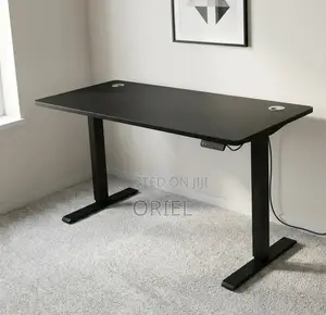 Office Desk : White Electric Standing Desk- 120CM
