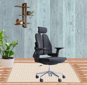 Office Chair; Black Orthopedic High Back Office Chair