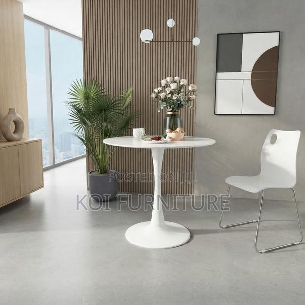 Coffee Table; Marble Round Home Dining Coffee Table - thumbnail 5